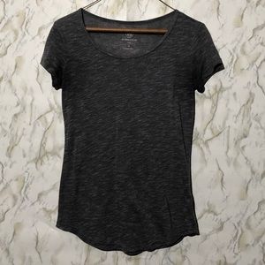 Gray scoop neck tee